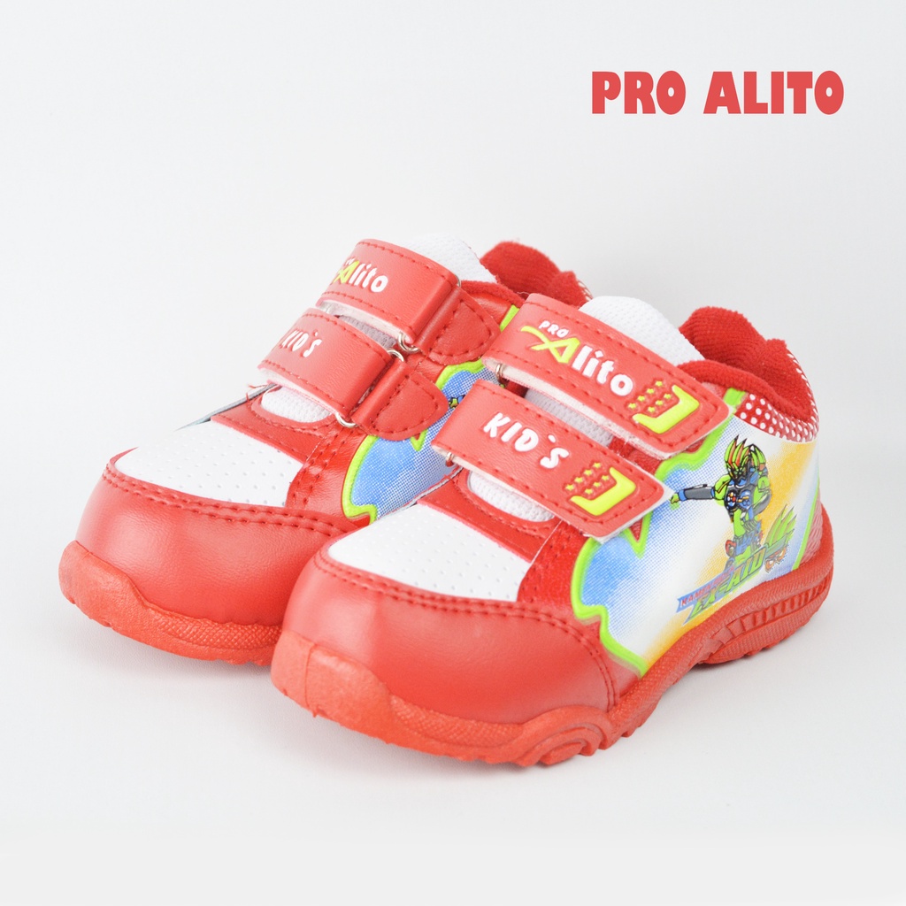 Sepatu Sket Anak Kamen Rider Velcro Warna Size 25-30 Sepatu Sneakers Anak Anak Laki Laki