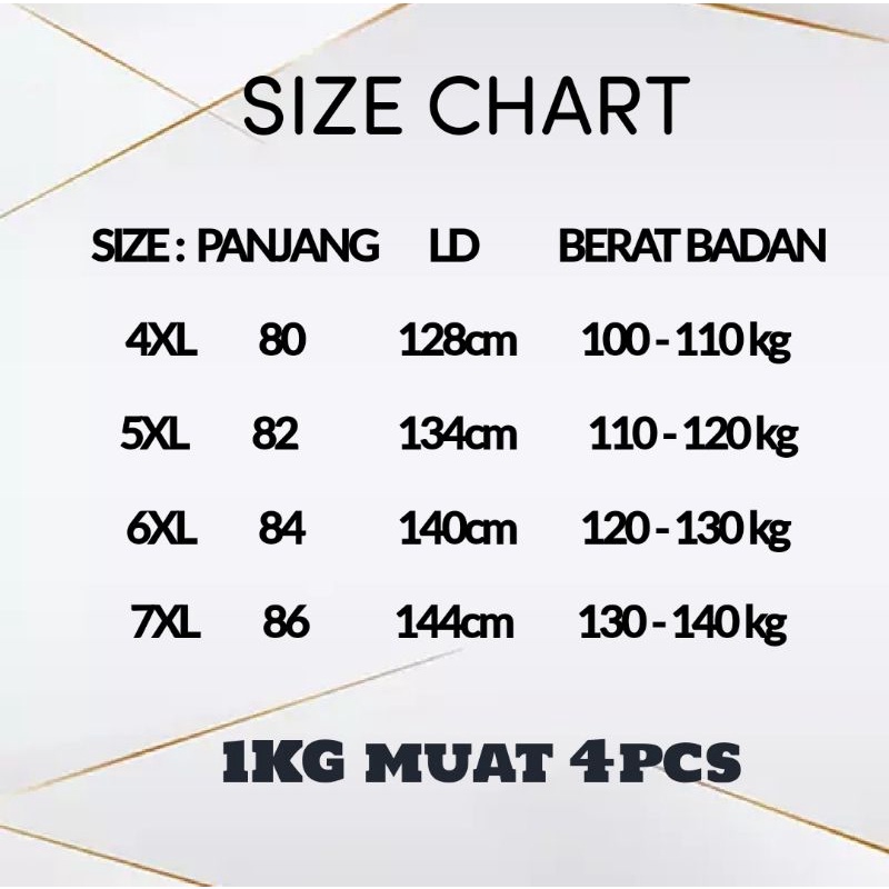 Kaos Jumbo Pria Wanita 4XL 5XL Baju Warna big size XXXXL XXXXXL (004)