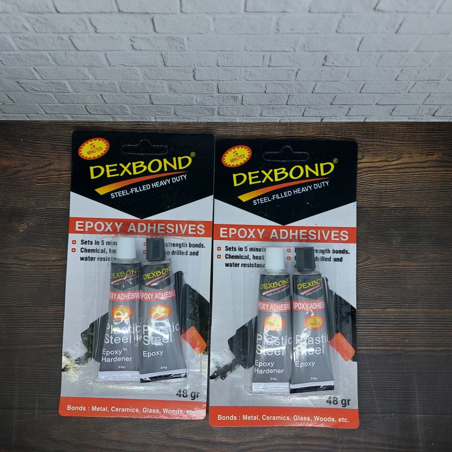 Lem Kawin Besi Campur Dextone Dexbond 48 Gram Lem Hitam Epoxy