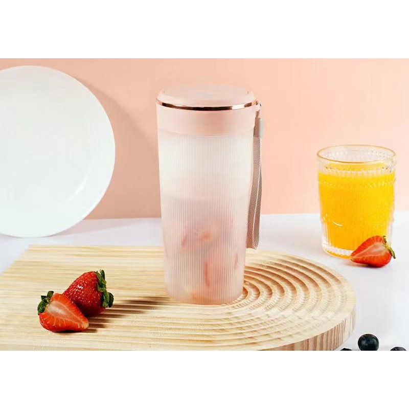 Blender Portable Mini Juice 300ml Juicer Buah 4 Mata Pisau Blender