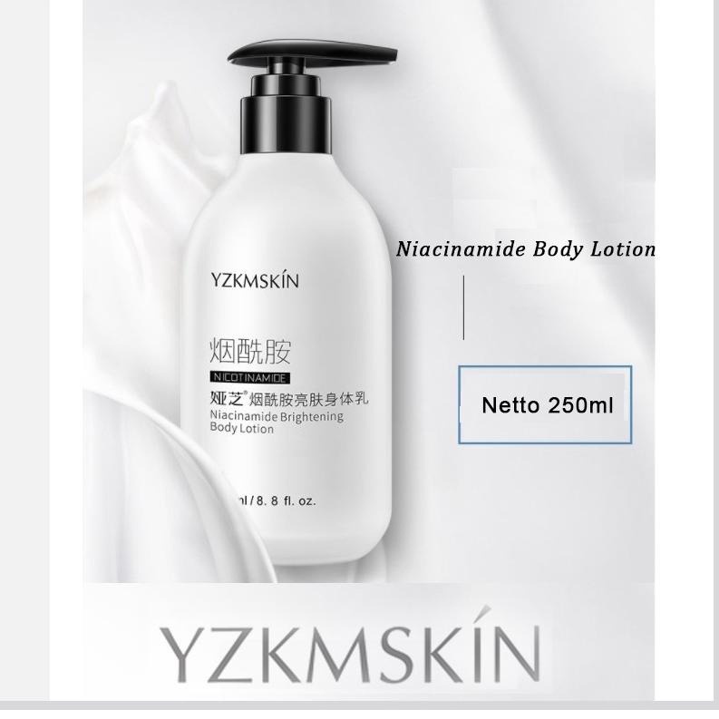 Body Lotion YZKMSKIN Pemutih Badan Seluruh Tubuh Niacinamide Essence 250ml - Body Lotion SKINCARE DOJAKO