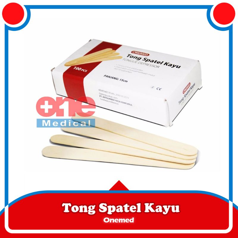 Jual Spatel Kayu Sudip Lidah Tongue Spatula Onemed Shopee Indonesia