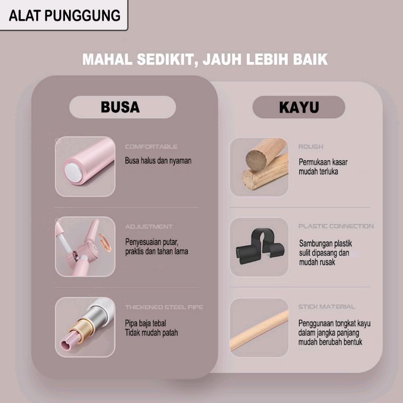 Yoga Stik Alat Penegak Punggung Untuk Memperbaiki Postur Punggung / Bahu / Tubuh / Alat Olahraga Stik Yoga Pilates Tongkat Yoga