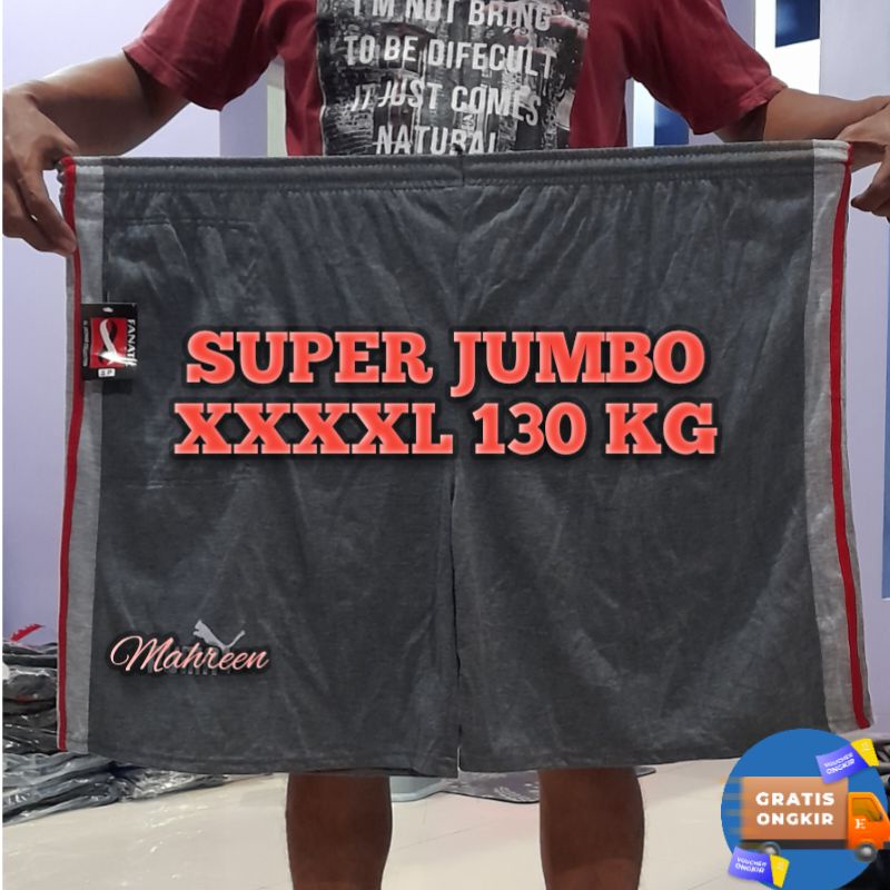 CELANA PENDEK SUPER JUMBO POLOS / CELANA KOLOR BIG SIZE UP TO 130KG