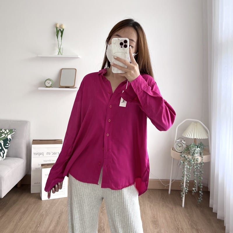 Kemeja Crinkle airflow Oversized - Oversize Shirt