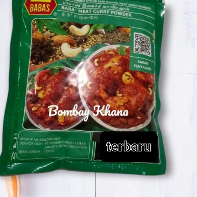 

COD✔️Babas kare malaysia - Bumbu Kari babas asli 250 gr - Curry baba expiry terupdate|SQ8