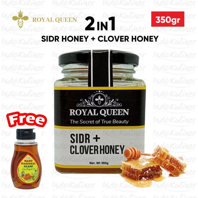 

[COD] Madu Sidr Plus Clover Honey Blend Royal Queen 350 Gram [COD]