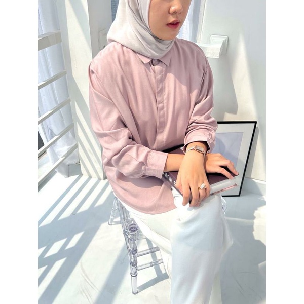 PAKET USAHA - BASIC OVERSIZED SHIRT + FREE LABEL