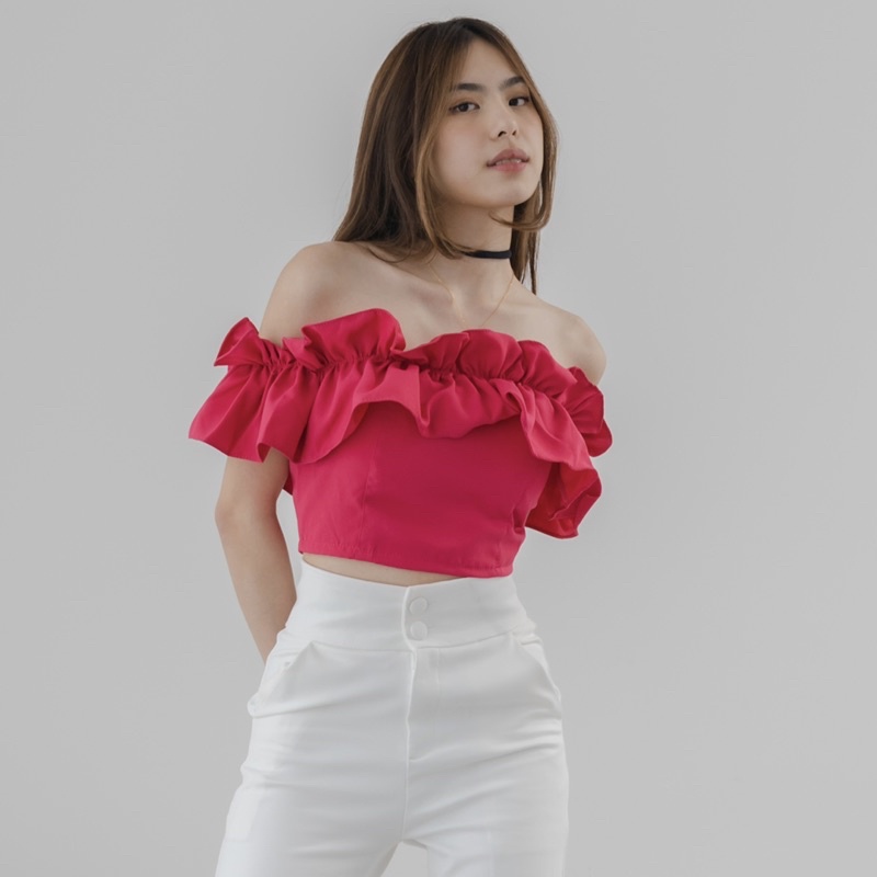 [ Keyclothingline ]  Rose Top / Top Wanita