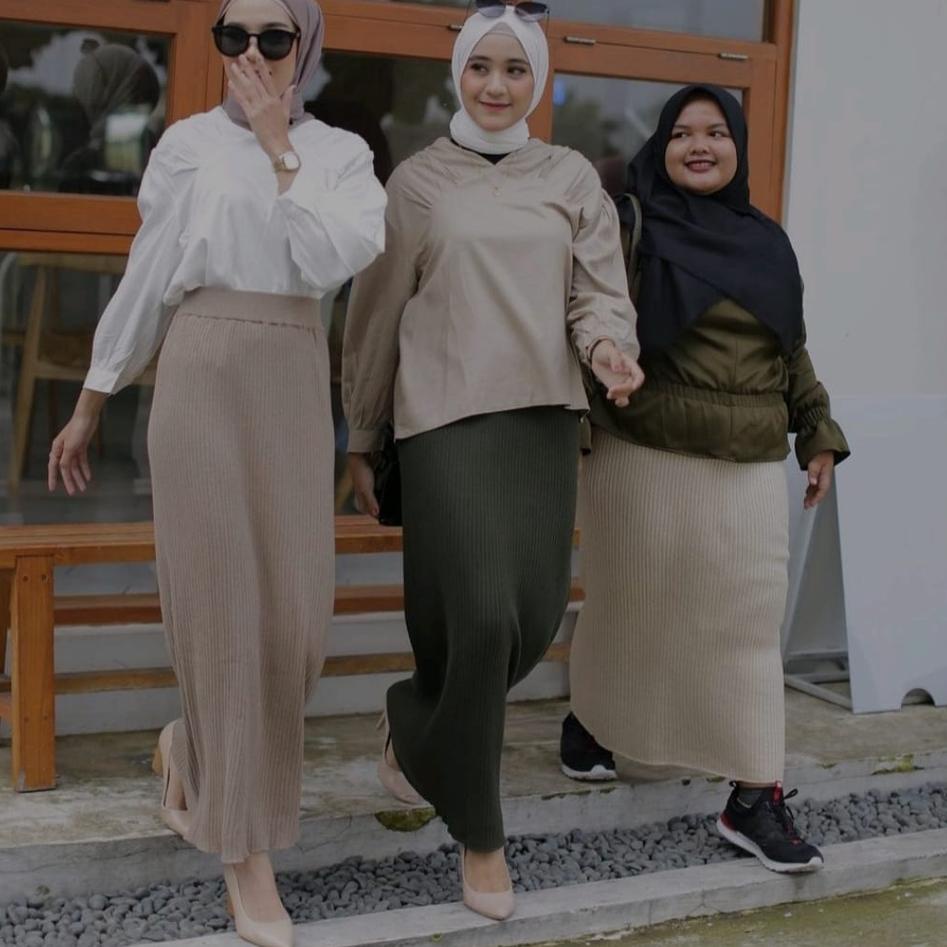Murah Banget Rok span rajut, rok knit, rok semi rajut premium