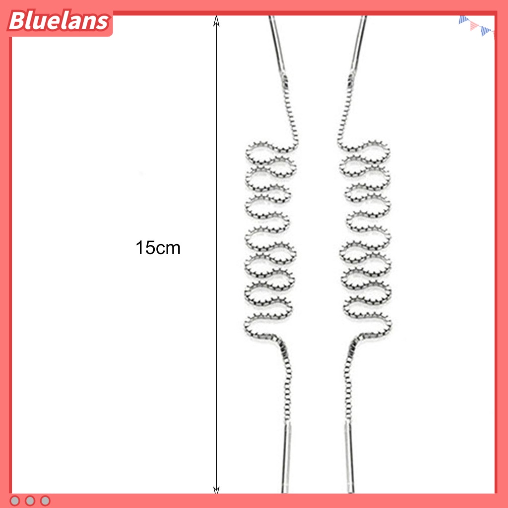 Bluelans Women Fashion Korean Style Super Long Chain Line Long Paragraph Charm Earrings