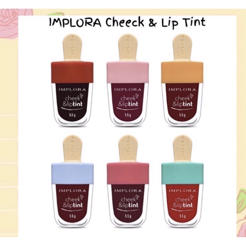 Implora Check &amp; Liptint / Lip tint Ice Cream 5.5gr