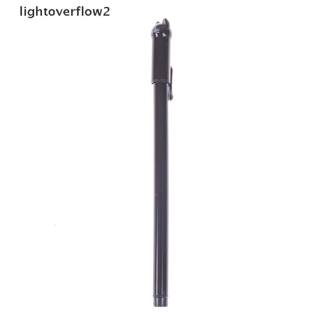 (lightoverflow2) 6pcs Pulpen Gel 0.5mm Bentuk Kucing Untuk Sekolah / Kantor