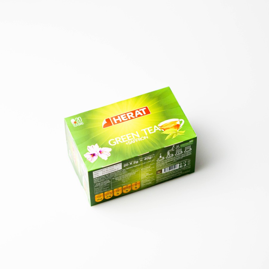 Herat Green Tea Saffron Minuman Seduh 100% Original BOX