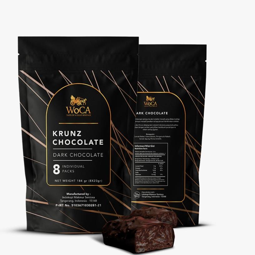 

10.10 MALL WoCA Krunz Chocolate Dark 3 x 8 individual packs serbuuu !
