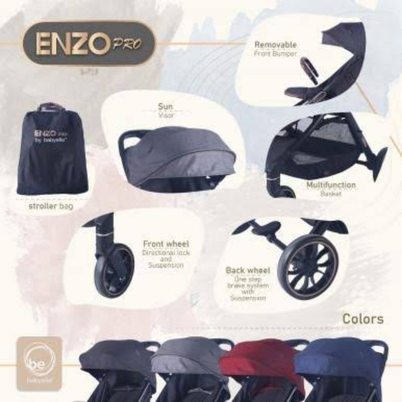 Babyelle Baby Stroller Enzo Pro S719 / Stroller Anak / Kursi Roda