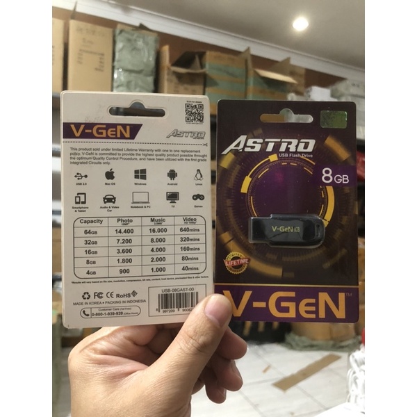 Flashdisk V-Gen Astro 8GB 16GB 32GB 64GB Original Garansi / USB Flashdisk VGen / USB Flash Disk Vgen