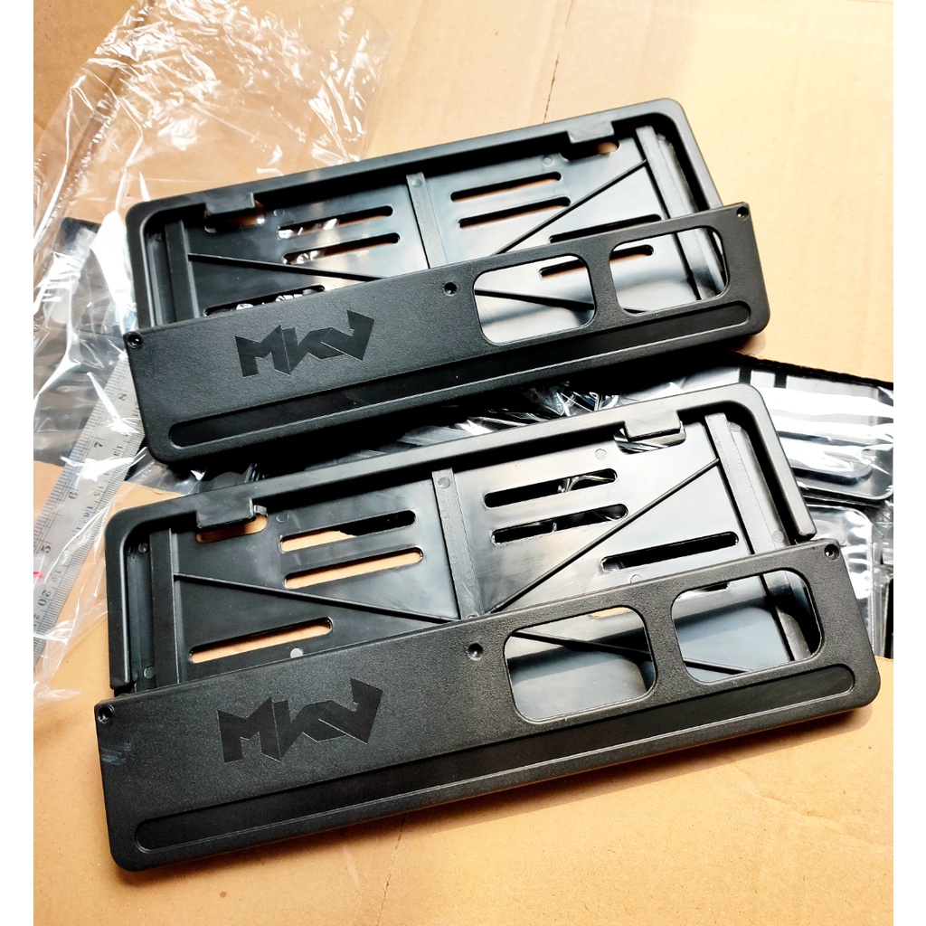 Bingkai Plat Nomor Hitam Universal / Cover Plat Nomor Full Black Universal