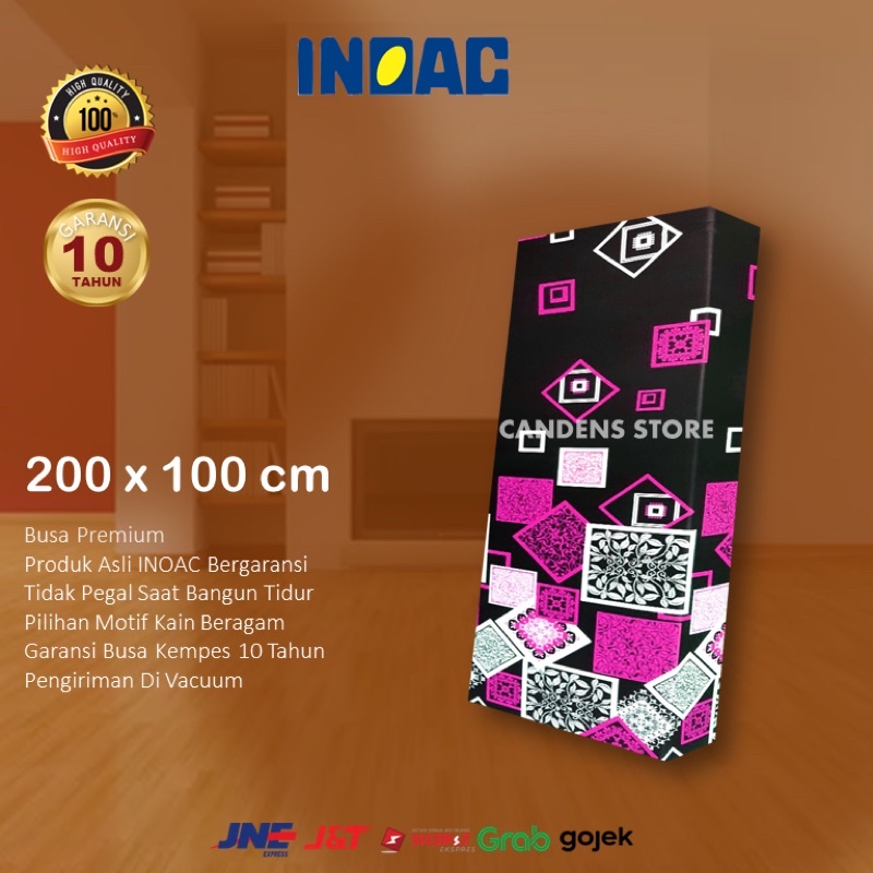 Kasur busa INOAC ukuran 200x100x15cm no. 5 ORIGINAL INOAC GARANSI 10 TAHUN KASUR BUSA SINGLE BED ANA