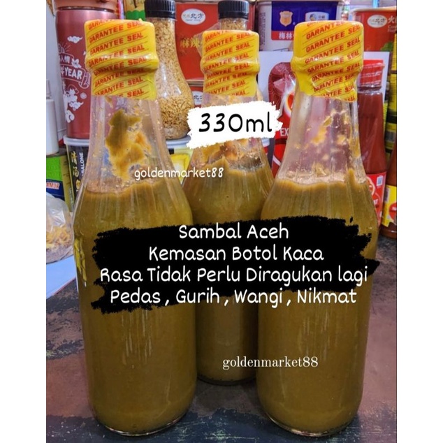 

SAMBAL ACEH CABE HIJAU SAOS SAMBAL IJO ACEH PEDAS WANGI ENAK BOTOL KACA