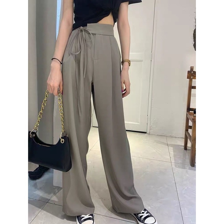 Pants Tali / Celana kulot Highwaist Polyester Premium Loose Pants / Cullote Pants Wanita Korea