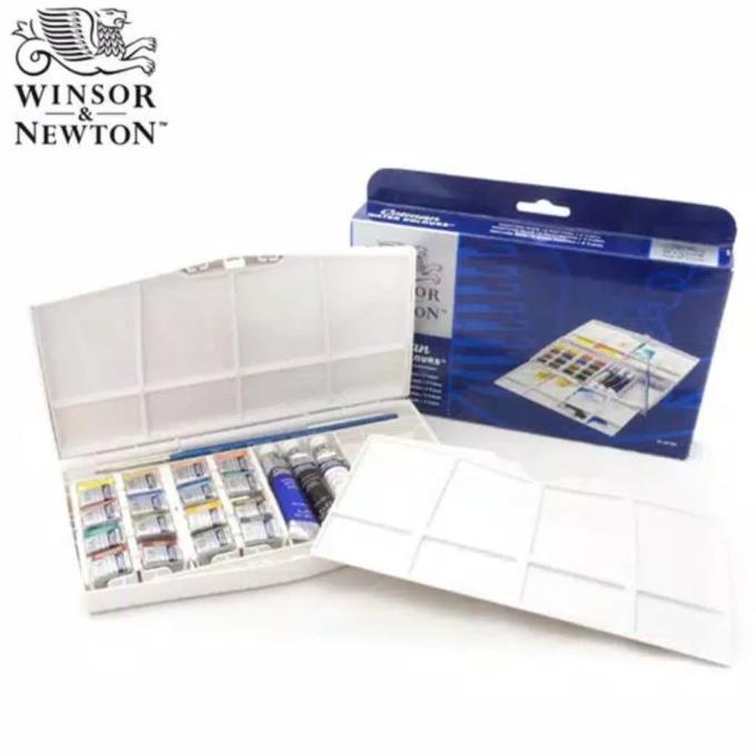 

[COD] Winsor & Newton Cotman Painting Plus 16 Half Pans + 3 Tubes CUCI GUDANG Kode 37