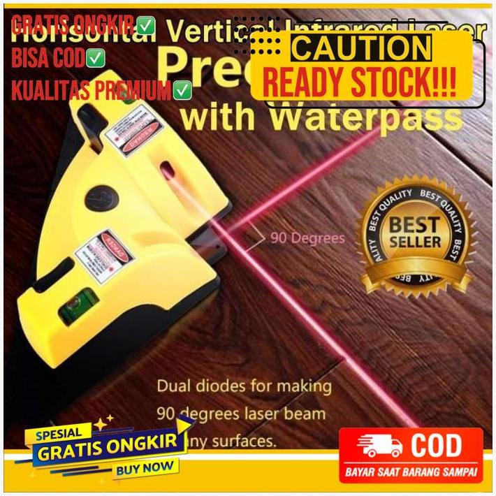 Laser Level Siku 90 Derajat Horisontal Vertikal Infrared With Waterpas