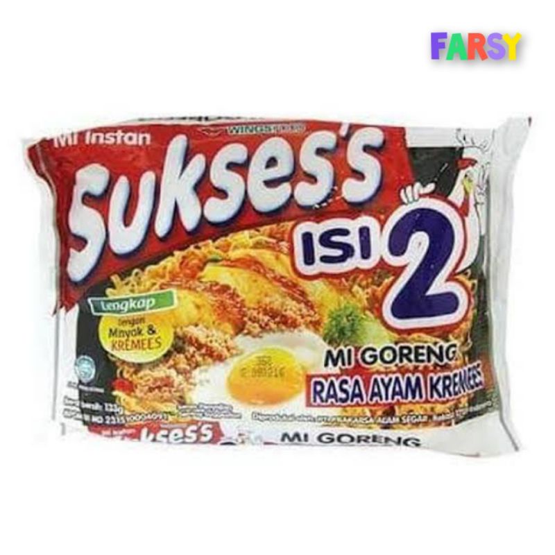 

NOODLES/MIE INSTANT MIE SUKSES ISI 2 GORENG RASA AYAM KREMES SATUAN
