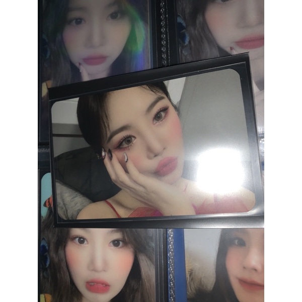 soojin i burn fire version photocard official gidle