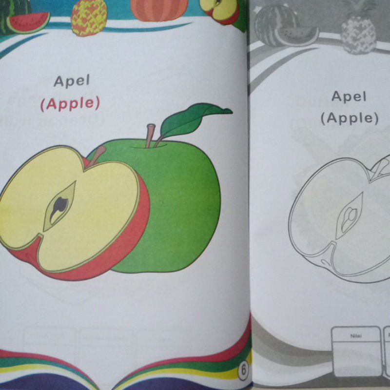Buku Mewarnai Gambar Untuk Anak Paud dan TK