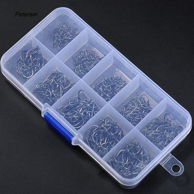 500Pcs Mata Kail Pancing Box Dengan Lubang