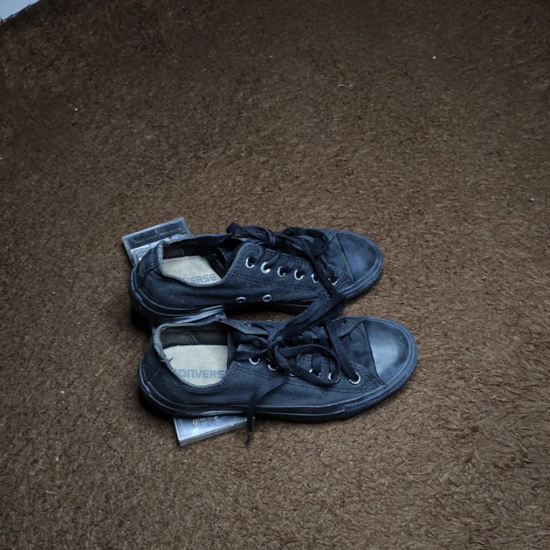 sepatu pria converse CT Low Monoblack seken second original
