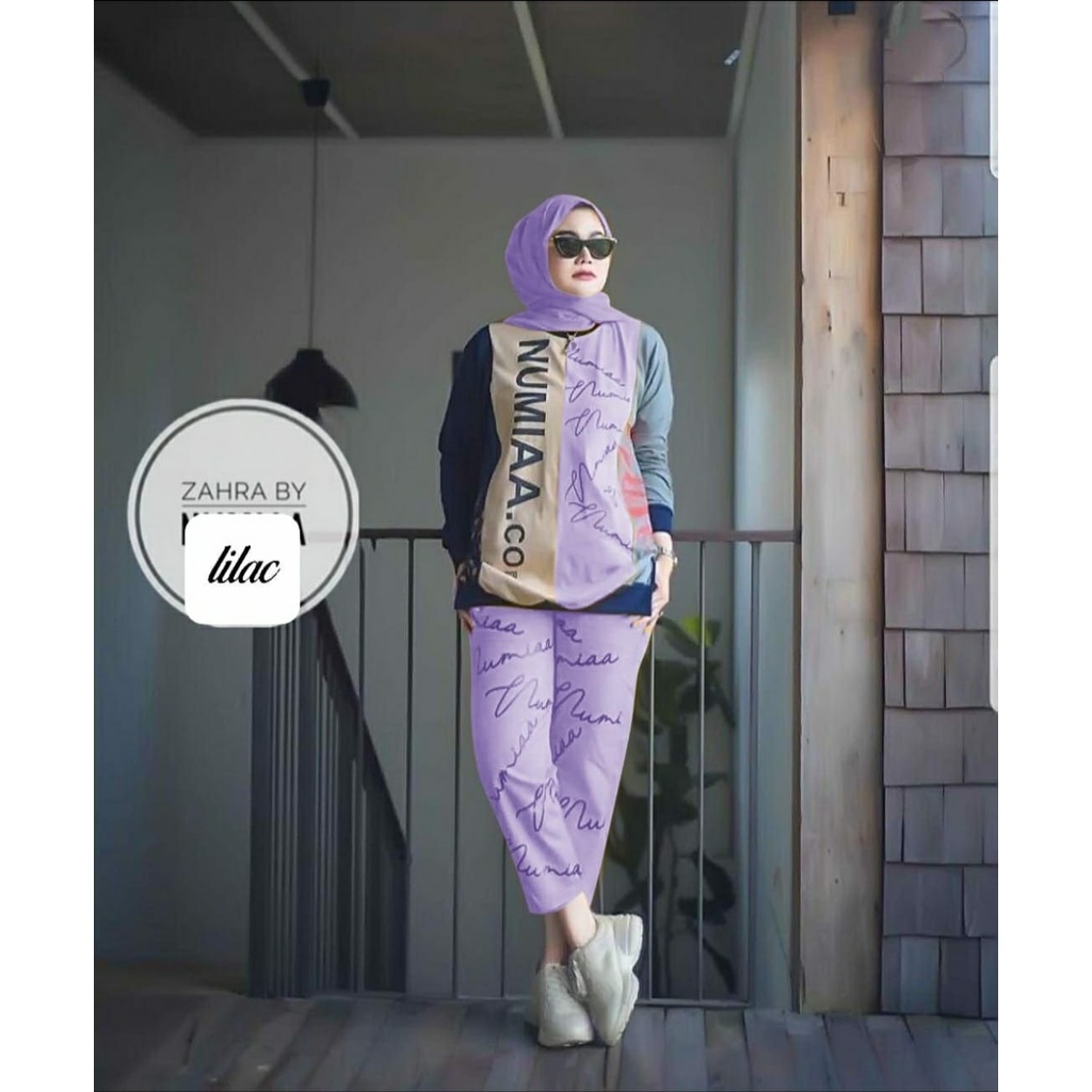 Setelan Celana Wanita 7/8 NUMIA / Set Wanita / Pakaian Wanita/ Fashion Set Wanita/ Fashion Muslim
