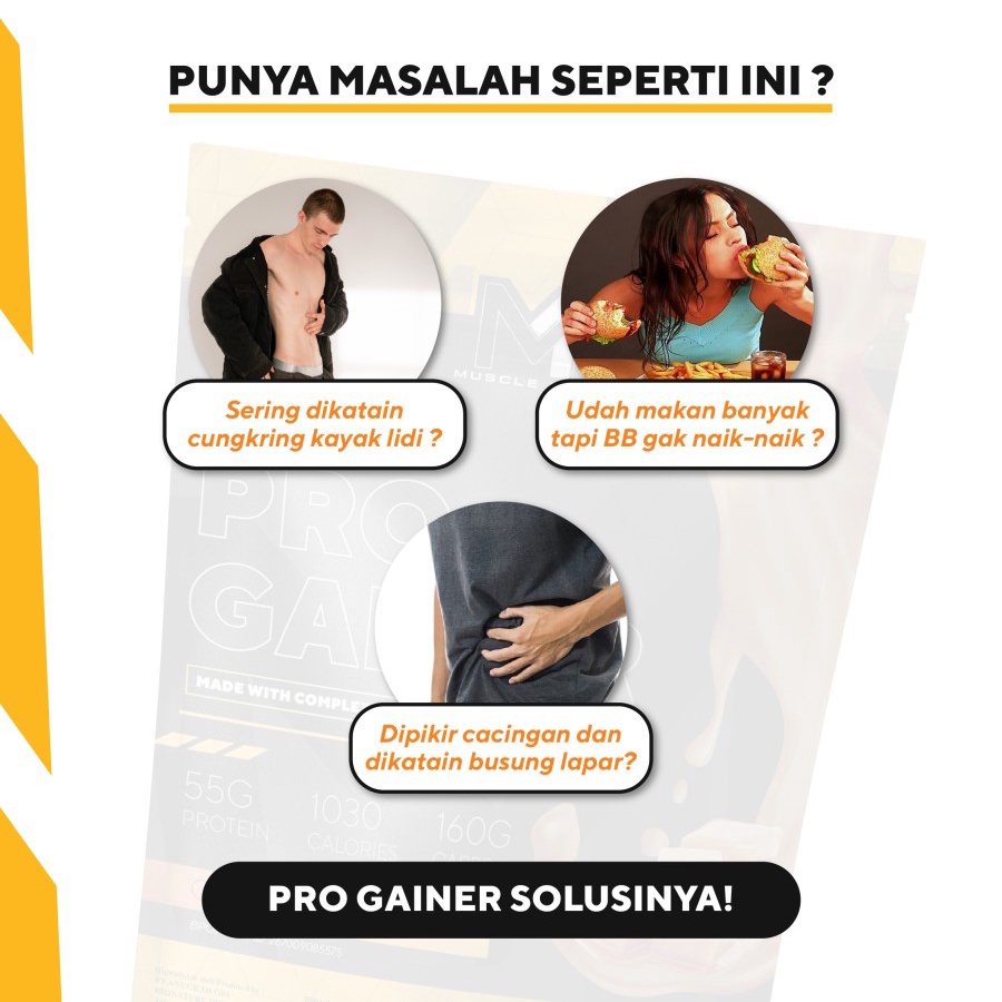 Muscle First M1 Gold Series Pro Gainer 2lbs 900 gram Susu Protein Penambah Berat Badan