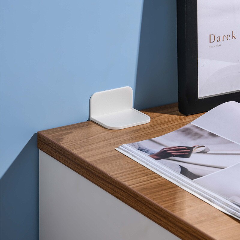 2 Pcs Child Safety Protective Anti-Tipping Holder Connector Free Punch Drawer Cabinet Furniture Holder Set Home Living