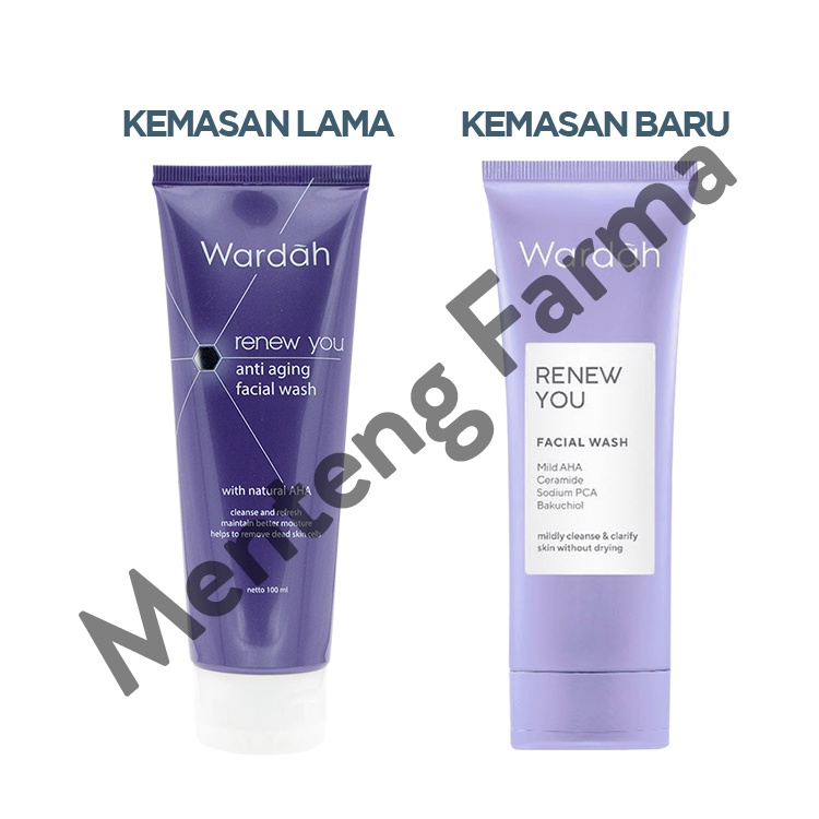 Wardah Renew You Anti Aging Facial Wash 100 mL - Pembersih Wajah Anti Aging