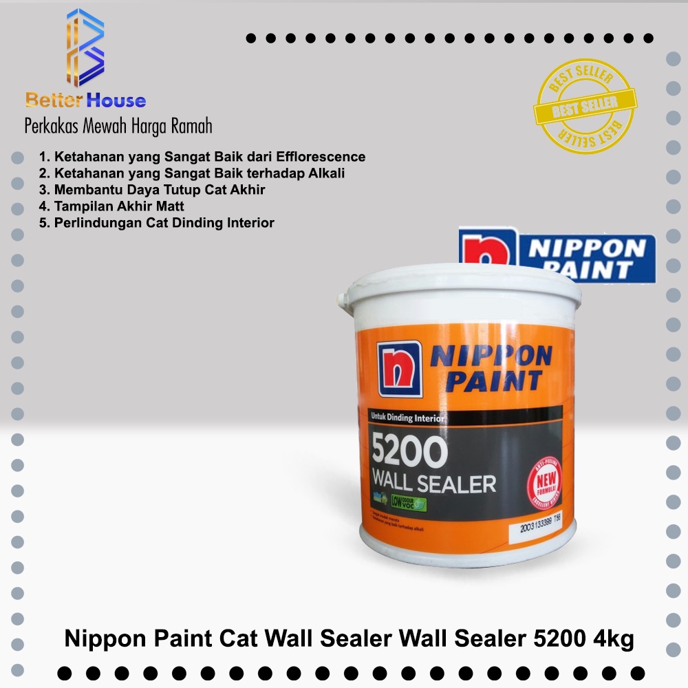 Nippon Paint Wall Sealer Cat Wall Sealer 5200 4Kg