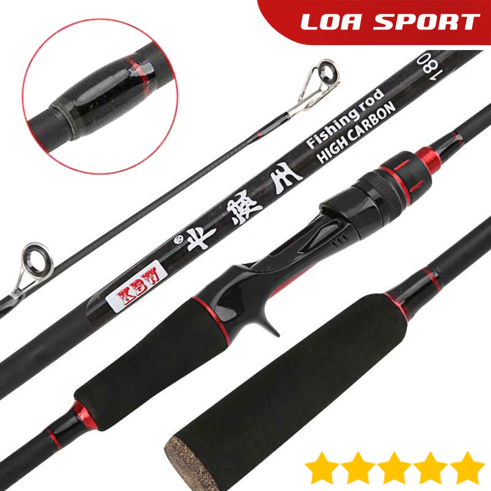 Joran Pancing Sambung BC Baitcasting 180cm KBW Gun Handle