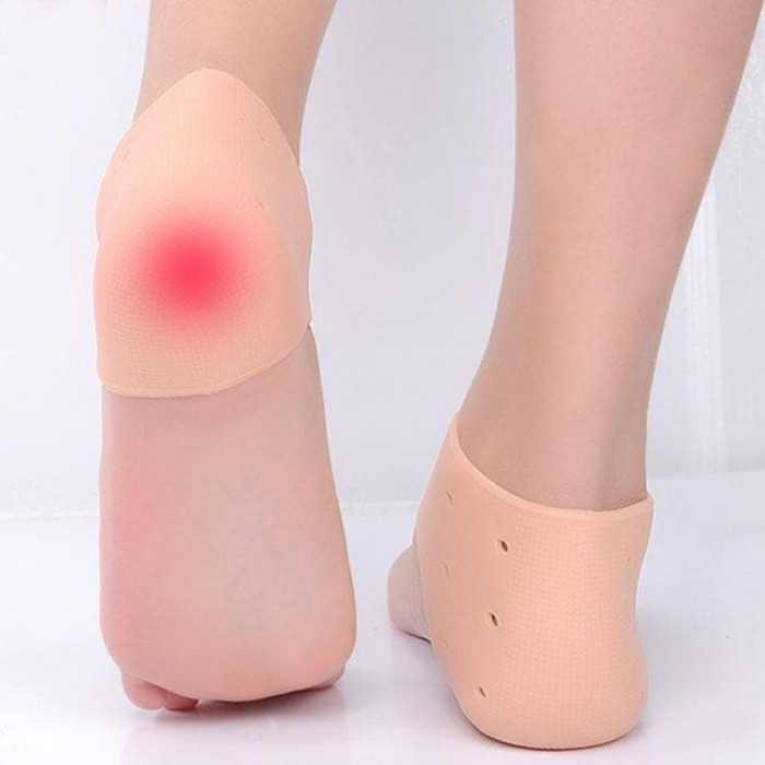 Bantalan Gel Silikon Pelindung Tumit Kaki Untuk Pereda Sakit Tumit