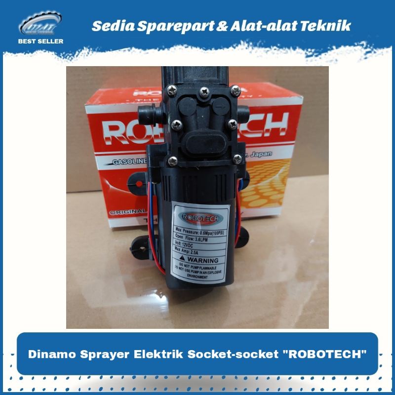 Dinamo Sprayer Elektrik Socket-socket "Robotech"