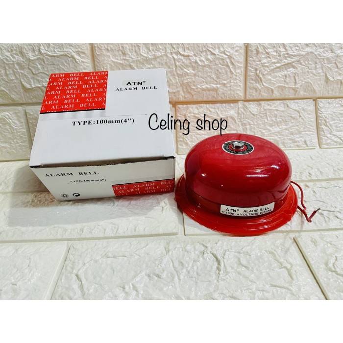 BEL KRING BESAR BELL TET SEKOLAH KANTOR FIRE ALARM 4' 100MM