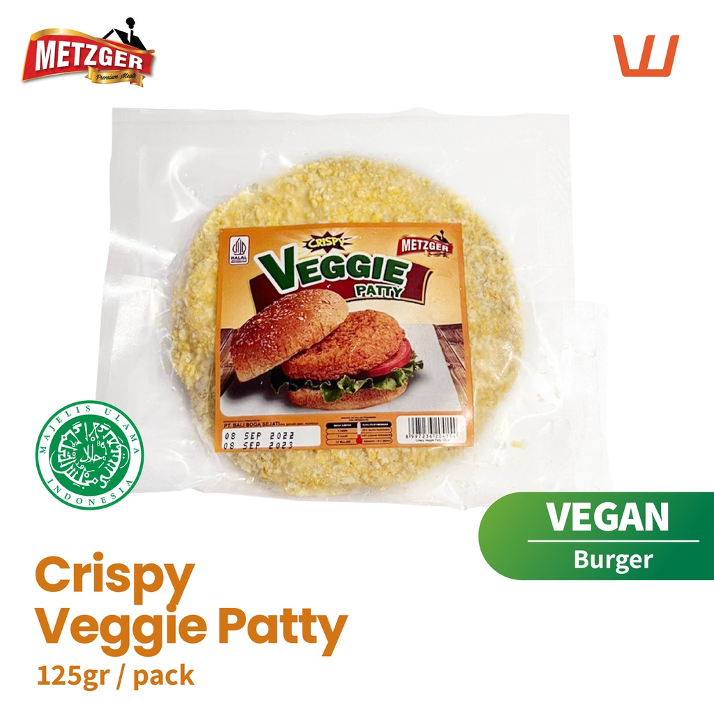 

Crispy Veggie Patty Burger Metzger 125gr Vegan Vegetarian