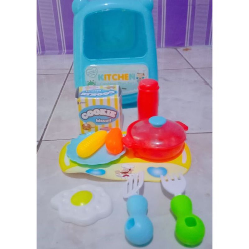 mainan tas koper mini/mainan koper alat masak/mainan koper set