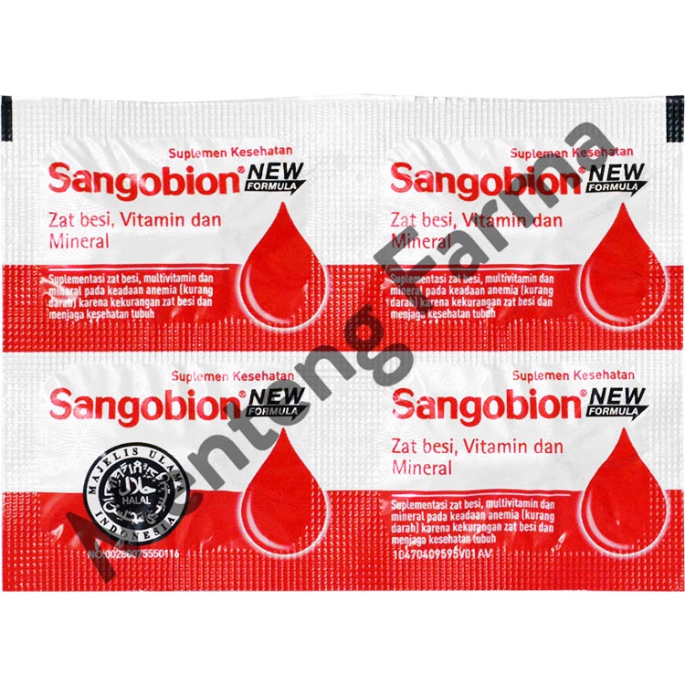 Sangobion Strip 4 Kapsul - Obat Penambah Darah dan Anemia