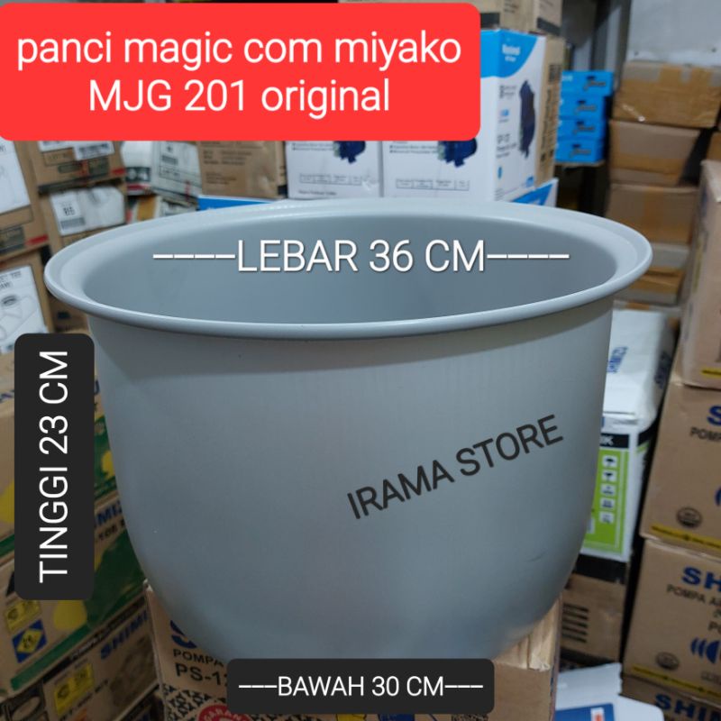 Panci Teflon Magic Com Miyako Original MJG-201 Ukuran jumbo MJG 201 Magic Jar Penghangat Nasi