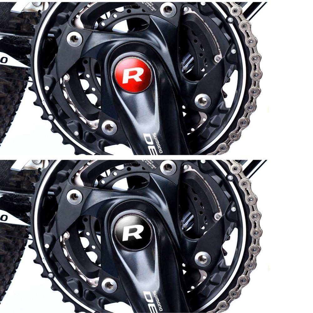 R-FLOWER 2pcs Plug Debu Engkol Sepeda Olahraga Luar Ruangan Crankset MTB Gigi Plat Penutup Engkol