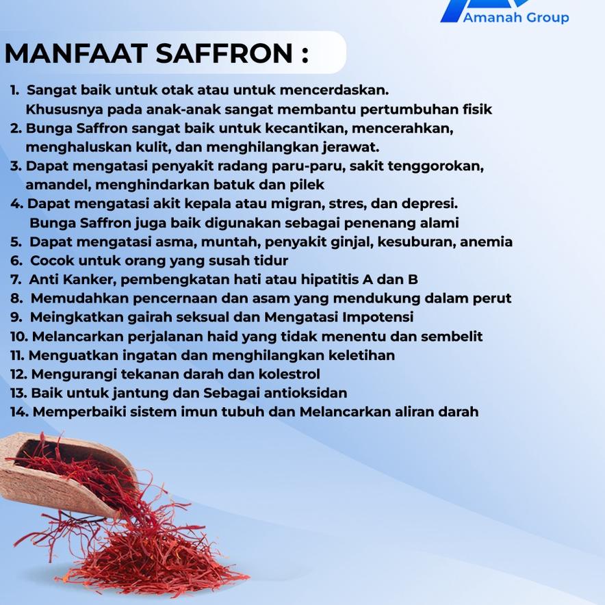 

COD✔️Saffron Safron Super Negin 1 Gram / 100% Original Super Negin Grade A+|RA8
