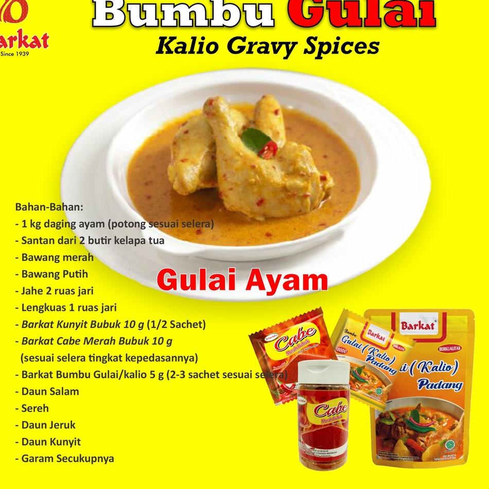 

Banting harga--Barkat Bumbu Gulai Kalio Padang 5 gram Harga 12 pcs / 1 Renceng Asli Rempah Sejak 1939