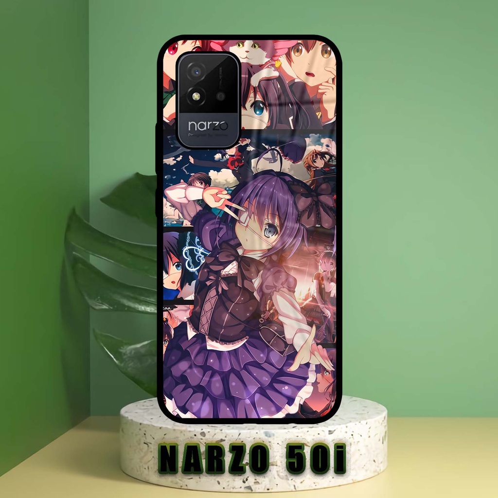 Case Kilau Realme Narzo 50i | Narzo 50i | Casing Hp Realme | Pelindung Smartphone | Motif Anime Girl