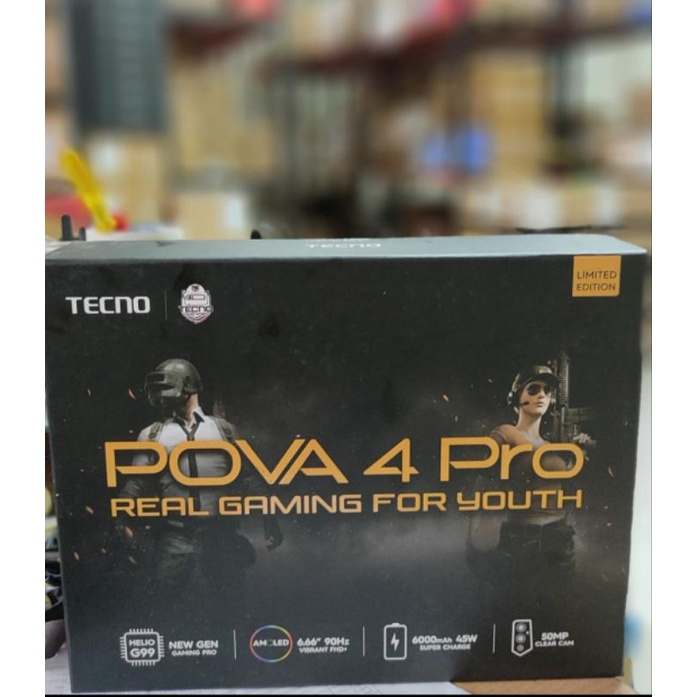 Tecno Pova 4 pro special edition NFC ram 8+5gb/256 flashcharge 45W Helio G99 garansi resmi non repac